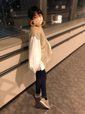 「toridory（トリドリー）のアイテム」を使った、hitomiさん（キッズ・127cm）の秋コーディネート