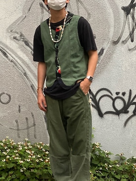 「WEYEP（ウィエップ）のアイテム」を使った、koshiroさん（メンズ・172cm）の夏コーディネート