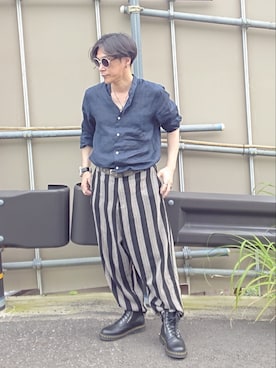 「アイテム（パンツ）」を使った、ATさん（メンズ・170cm・50代）の夏コーディネート