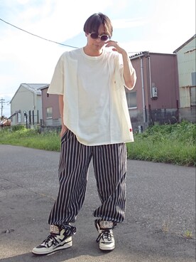 「アイテム（シューズ）」を使った、ATさん（メンズ・170cm・50代）の夏コーディネート