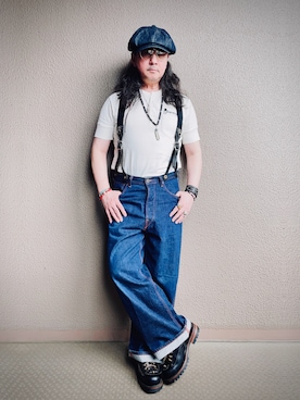 「Lee（リー）のアイテム」を使った、Yasunishi69さん（メンズ・168cm）の夏コーディネート