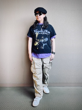 「Engineered Garments（エンジニアードガーメンツ）のアイテム」を使った、Yasunishi69さん（メンズ・168cm）の夏コーディネート