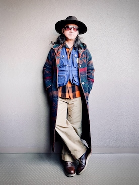 「革靴」｜「アイテム（その他アウター）」を使った、Yasunishi69さん（メンズ・168cm）の冬コーディネート