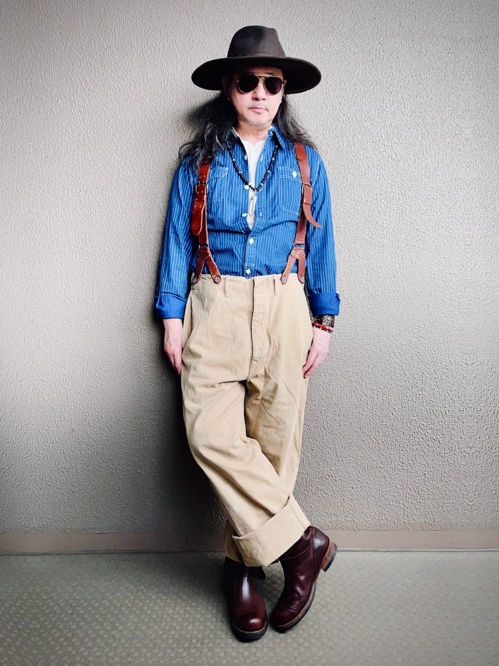 EVISUのサスペンダーを使った人気ファッションコーディネート - WEAR