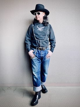 「COOTIE PRODUCTIONS（クーティープロダクションズ）のアイテム」を使った、Yasunishi69さん（メンズ・168cm）の春コーディネート