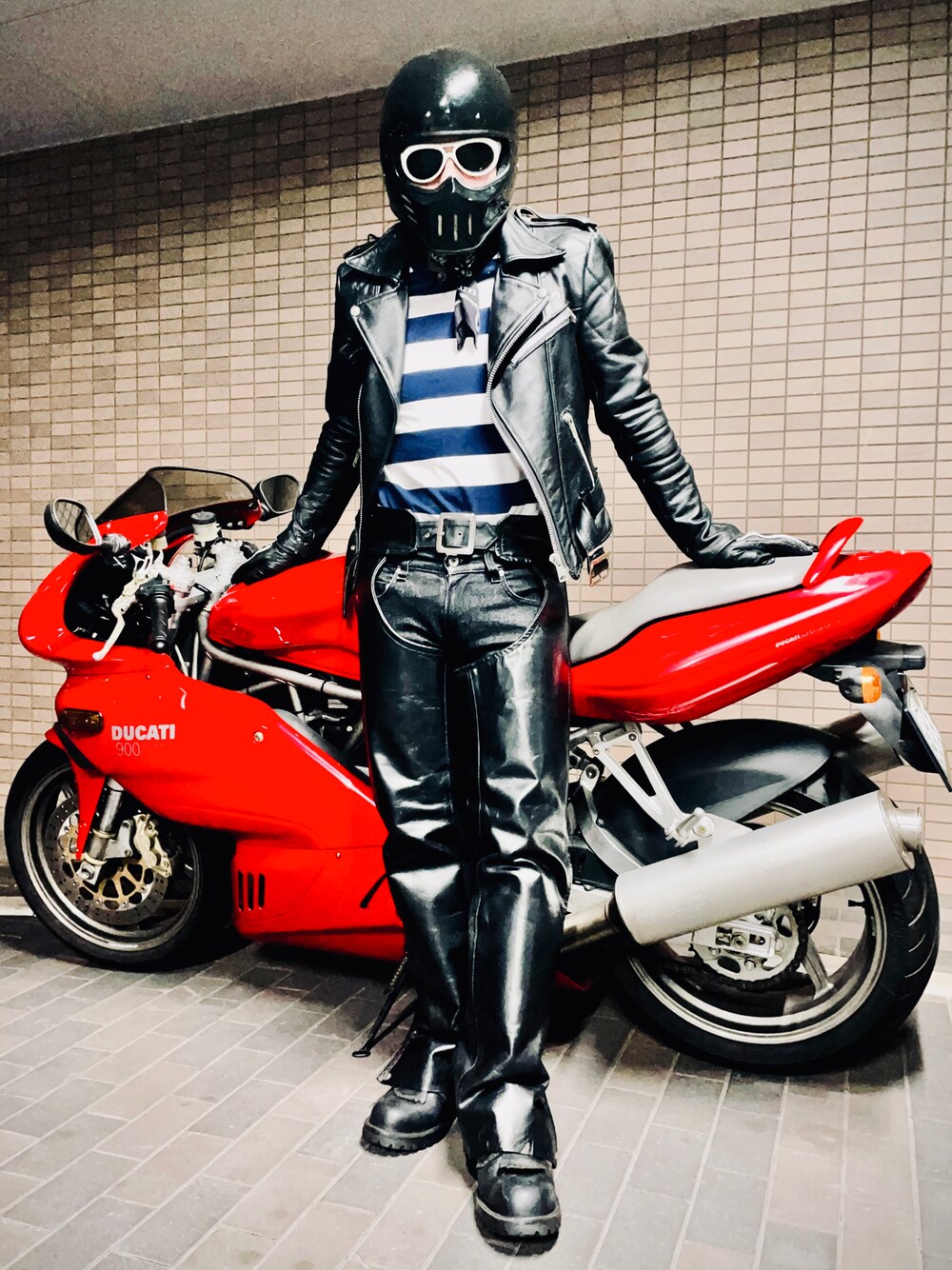 古着 革ジャン adidas - モハメドアリ革ジャンの通販 by Mio's shop