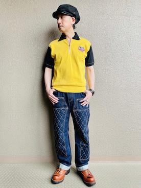 「CUSHMAN（クッシュマン）のアイテム」を使った、YasushiImanishiさん（メンズ・168cm）の春コーディネート