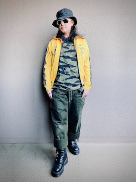 「COOTIE PRODUCTIONS（クーティープロダクションズ）のアイテム」を使った、Yasunishi69さん（メンズ・168cm）の春コーディネート