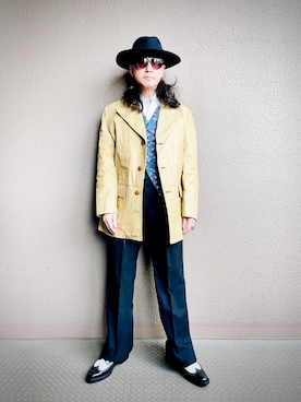 「VINTAGE（ヴィンテージ）のアイテム」を使った、YasushiImanishiさん（メンズ・168cm）の秋コーディネート