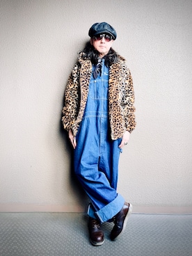 「アイテム（オールインワン・サロペット）」を使った、YasushiImanishiさん（メンズ・168cm）の秋コーディネート