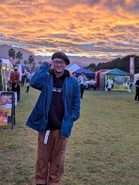 「アイテム（チノパンツ）」を使った、黄桜さん（メンズ・168cm）の秋コーディネート