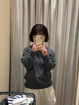 「アイテム（トップス）」を使った、ナさん（レディース・145cm）の冬コーディネート
