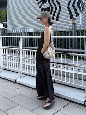 「アイテム（ワンピース）」を使った、Yukieさん（レディース・166cm）の夏コーディネート