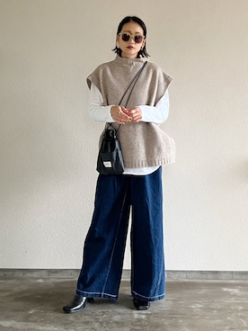 「Levi's（リーバイス）のアイテム」を使った、Yukieさん（骨格ナチュラル・レディース・166cm）の秋コーディネート