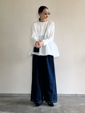 「PHILIPPE AUDIBERT（フィリップ オーディベール）のアイテム（アクセサリー）」を使った、Yukieさん（レディース・166cm）の春コーディネート