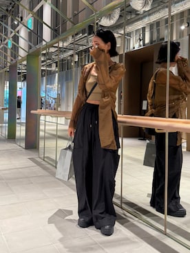 「アイテム（アンダーウェア）」を使った、Yukieさん（レディース・166cm）の秋コーディネート