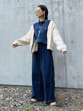 「Levi's（リーバイス）のアイテム」を使った、Yukieさん（骨格ナチュラル・レディース・166cm）の秋コーディネート