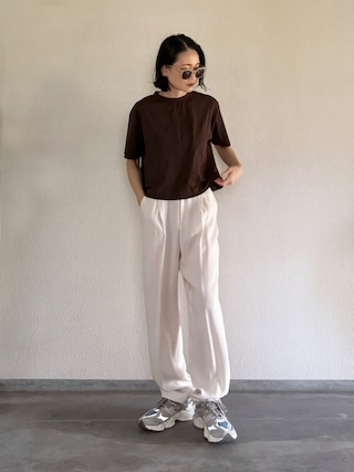 todayful 　トゥデイフル　ボーイフレンドナイロンパンツ38　ホワイト TODAYFUL トゥデイフル 2023spring.summer Boyfriend Nylon