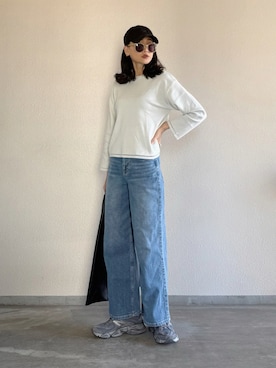 「NEW BALANCE（ニューバランス）のアイテム」を使った、Yukieさん（骨格ナチュラル・レディース・166cm）の冬コーディネート