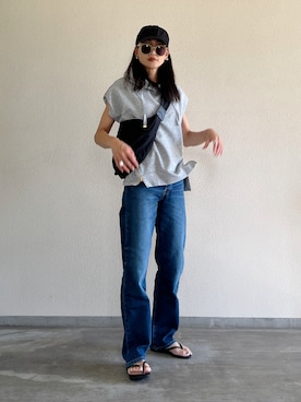 「Levi's（リーバイス）のアイテム」を使った、Yukieさん（骨格ナチュラル・レディース・166cm）の夏コーディネート