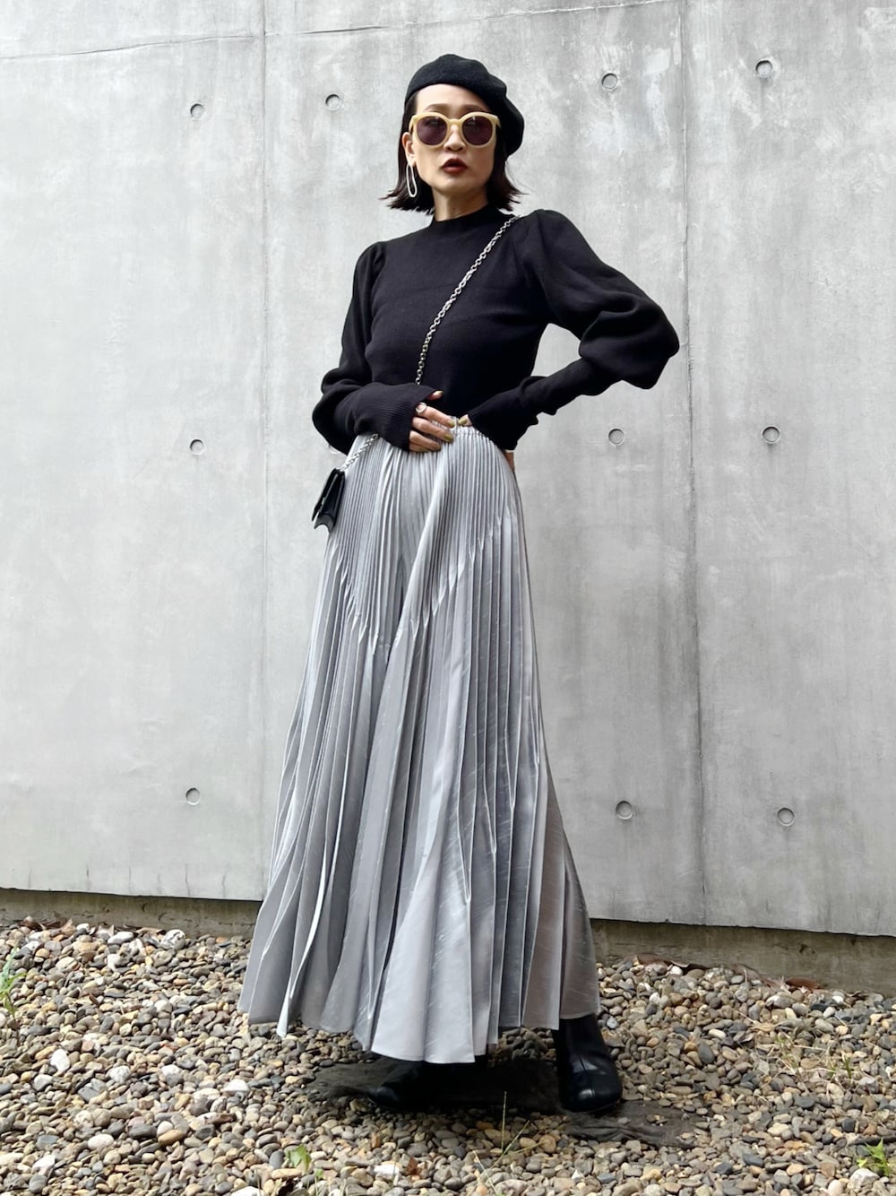 パンツ UN3D  ORIGAMI PLEATS PT SH 36size ORIGAMI PLEATS PT S / オリガミプリーツパンツサテン（その他