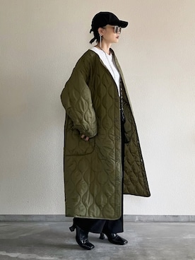 「アイテム（その他アウター）」を使った、Yukieさん（レディース・166cm）の秋コーディネート