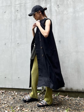 「feepur（フェピュール）のアイテム（パンツ）」を使った、Yukieさん（レディース・166cm）の春コーディネート