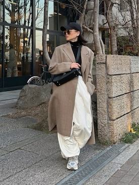 「DRAW（ドロー）のアイテム」を使った、Yukieさん（レディース・166cm）の冬コーディネート