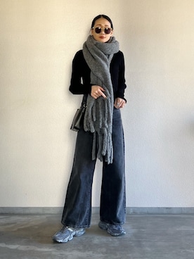 「Levi's（リーバイス）のアイテム」を使った、Yukieさん（骨格ナチュラル・レディース・166cm）の冬コーディネート