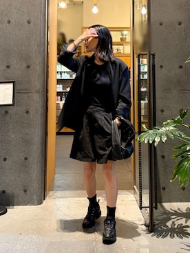 TODAYFULのノーカラージャケットを使った人気ファッション
