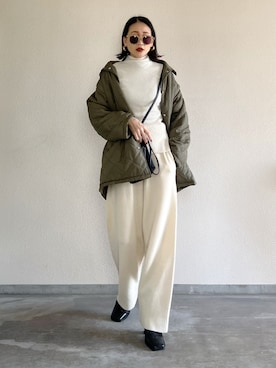 「EVOL by Cream（イーボルバイクリーム）のアイテム」を使った、Yukieさん（レディース・166cm）の冬コーディネート