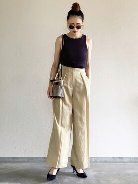 「MERCURYDUO（マーキュリーデュオ）のアイテム」を使った、Yukieさん（レディース・166cm）の夏コーディネート