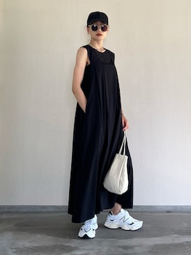 「NEW BALANCE（ニューバランス）のアイテム」を使った、Yukieさん（骨格ナチュラル・レディース・166cm）の夏コーディネート