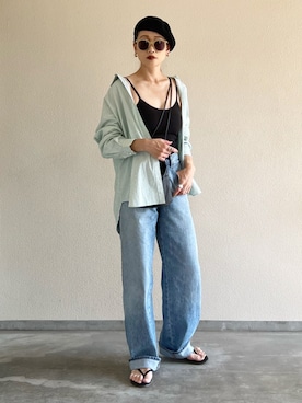 「tu-hacci（ツーハッチ）のアイテム」を使った、Yukieさん（レディース・166cm）の夏コーディネート