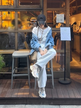 「Levi's（リーバイス）のアイテム（ジャケット/アウター）」を使った、Yukieさん（レディース・166cm）の春コーディネート