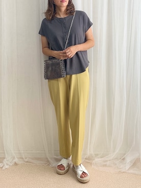「OMNES Another Edition（オムネス アナザーエディション）のアイテム」を使った、anmiさん（レディース・156cm）の夏コーディネート