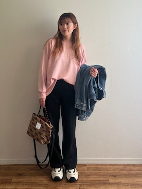 「OMNES（オムネス）のアイテム（トップス）」を使った、anmiさん（レディース・156cm）の春コーディネート