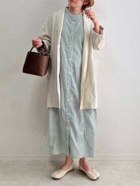「ごきげんウィーク」｜「アイテム（その他アウター）」を使った、anmiさん（レディース・156cm）の春コーディネート