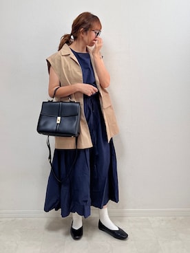 「Amulet（アミュレット）のアイテム」を使った、anmiさん（レディース・156cm）の夏コーディネート