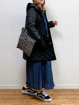 「Traditional Weatherwear」｜「アイテム（シャツワンピース）」を使った、anmiさん（レディース・156cm）の秋コーディネート