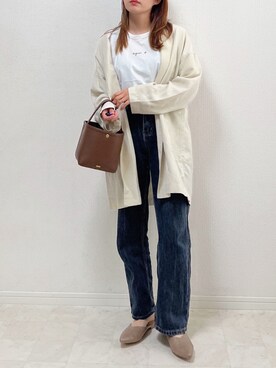 「ごきげんウィーク」｜「アイテム（その他アウター）」を使った、anmiさん（レディース・156cm）の春コーディネート