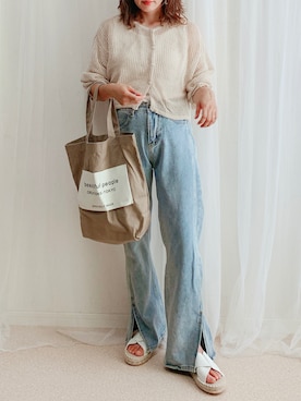 しまむら シマムラ のカーディガン ボレロを使った人気ファッションコーディネート Wear