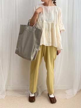 「rectangle（レクタングル）のアイテム（パンツ）」を使った、anmiさん（レディース・156cm）の夏コーディネート