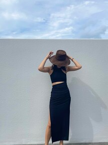 Ameri（アメリ）の「TRIO SUSPENDER SKIRT SWIM WEAR（水着）」 - WEAR