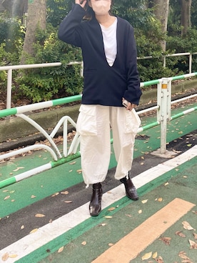 「TODAYFUL（トゥデイフル）のアイテム（ノーカラージャケット）」を使った、yuuuukaさん（レディース・158cm）の秋コーディネート