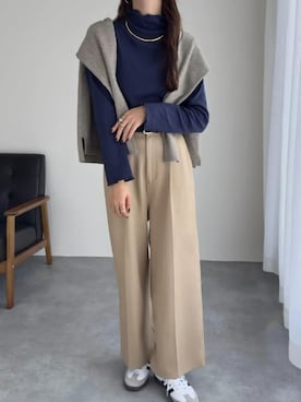 「KOBE LETTUCE（コウベレタス）のアイテム」を使った、神戸レタスさん（レディース・158cm）の冬コーディネート