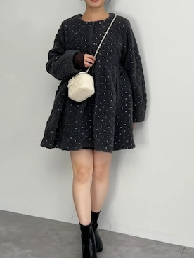 「Petitle（プチレ）のアイテム」を使った、神戸レタスさん（レディース・157cm）の冬コーディネート