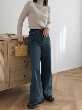 「KOBE LETTUCE（コウベレタス）のアイテム」を使った、神戸レタスさん（レディース・152cm）の春コーディネート