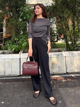 「KOBE LETTUCE（コウベレタス）のアイテム（ニット/セーター）」を使った、神戸レタスさん（レディース・160cm）の秋コーディネート