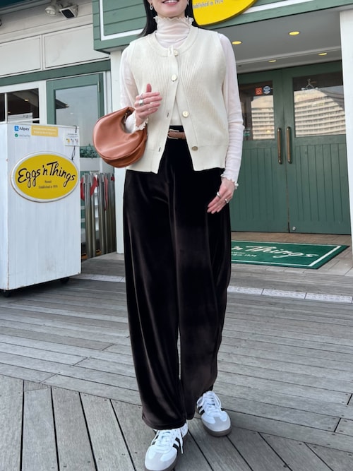 選べるサイズ カーブすぎないベロアカーブパンツ（その他パンツ